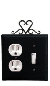 Heart - Single Outlet and Switch Cover