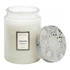 Voluspa Mokara Large Embossed Glass Jar Candle (18oz)