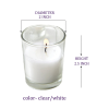 Serene Spaces Living Set of 20 Unscented Prefilled White Votives