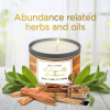 MAGNIFICENT 101 Affirmations Sage, Cedar, Palo Santo, Sprinkle of sage Leaves Smudge Candle for House Energy Cleansing, Banishes Negative Energy - Soy