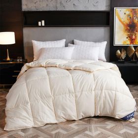 Down Duvet, Winter Duvet, Goose Down Duvet Core, Air Conditioner (Option: Creamywhite-200x230cm-6)