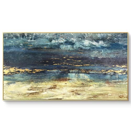 Gold Foil Texture Wall Art Picture 100% Hand Painted Modern Abstract Oil Painting On Canvas For Living Room Home Decor No Frame Gold Foil Texture Wall Art Picture 100% Hand Painted Modern Abstract Oil Painting On Canvas For Living Room Home Decor No Frame